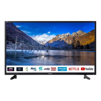Sharp 1T-C32BC2KE1FB 32" Inch HD Ready Smart LED TV with USB PVR and Freeview HD 